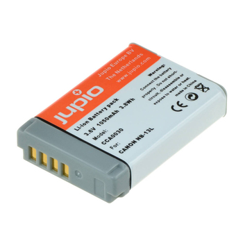 Jupio Li-Ion 3.6V 1050mAh Rechargeable Battery For Canon NB-13L Camera