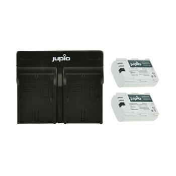 Jupio 2x Batteries 2040mAh & USB Dual Charger Kit For Canon LP-E6N Ultra