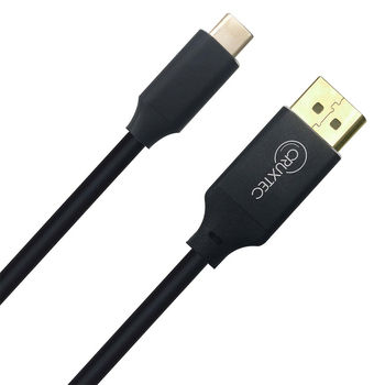 Cruxtec 1m USB-C Male to DisplayPort 1.2 Male 4K/60Hz Cable - Black