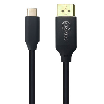 Cruxtec USB-C Male to Displayport Male Cable 2m Black 4K/60Hz