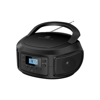 Laser Wireless CD MP3 Boombox Player w/ Bluetooth FM Radio USB AUX Black