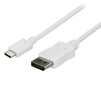 Star Tech 6ft USB-C to DisplayPort Cable - USB C to DP Adapter - White