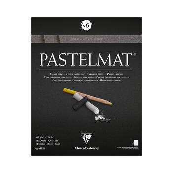 Clairefontaine Pastelmat Pastel Paper Pad No.6 12 Sheets 360gsm 24x30cm