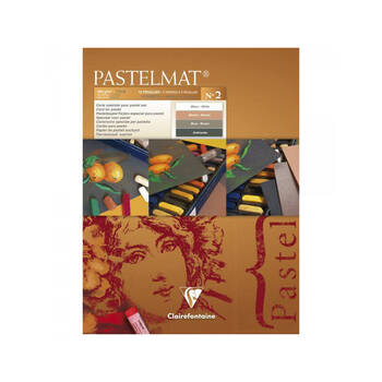 Clairefontaine Pastelmat Pastel Paper Pad No.2 12 Sheets 18x24cm 360gsm