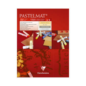 Clairefontaine Pastelmat Pastel Paper Pad No.1 12 Sheets 18x24cm 360gsm