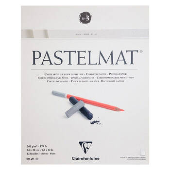 Clairefontaine Pastelmat Pastel Paper Pad No.3 12 Sheets 360gsm 24x30cm