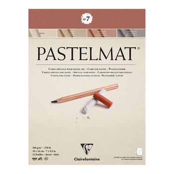 Clairefontaine Pastelmat Pastel Paper Pad No.7 18x24cm 360gsm Assorted
