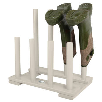Esschert Design Wooden Boot Rack Shoe Stand 41.8x41.9cm White