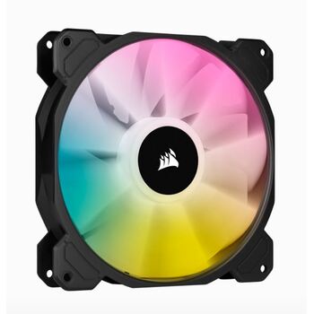 Corsair iCUE SP140 RGB ELITE 140mm RGB Fan w/AirGuide for PC Case - Black
