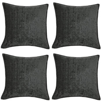 4PK Jason Commercial Parker Cushion Filled 44x44cm Charcoal