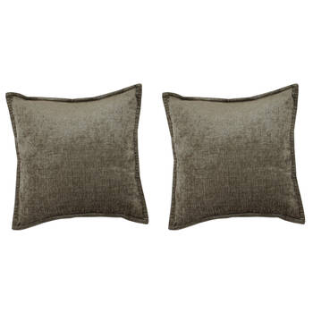 2PK Jason Commercial Parker Cushion Filled 44x44cm Mocha