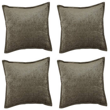 4PK Jason Commercial Parker Cushion Filled 44x44cm Mocha
