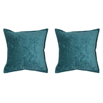 2PK Jason Commercial Parker Cushion Filled 44x44cm Turquoise