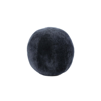 Huxford Grove The Kallista Sheepskin Ball Cushion 28cm - Steel