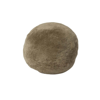 Huxford Grove The Kallista Sheepskin Ball Cushion 28cm - Taupe