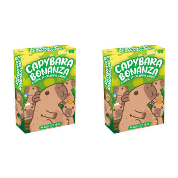 2PK Aquarius Capybara Bonanza Novelty Card Game Suitable For 1-3 Players 6Y+