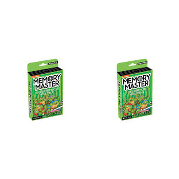 2PK Aquarius TMNT Memory Master Memory Card Game 17x12cm - Green 6y+