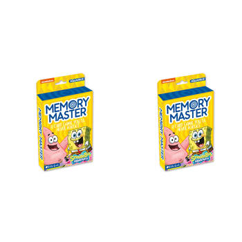 2PK Aquarius SpongeBob SquarePants Memory Card Game 17x12cm - Yellow 6y+