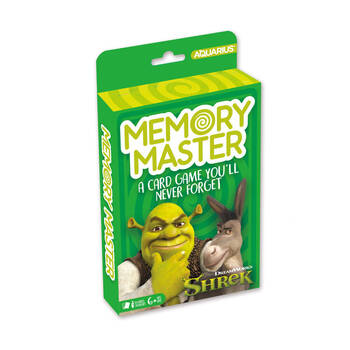Aquarius Shrek Memory Master Memory Card Game 17x12cm - Green 6y+
