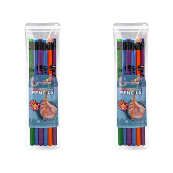 2x 6pc Chameleon Colour Change Pencil Set w/ Case Assorted