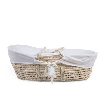 Childhome 85x45cm Jersey Cotton Insert For Moses Basket - Off White