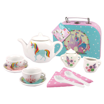 Kaper Kidz Unicorn Porcelain Tea Set 13Pcs