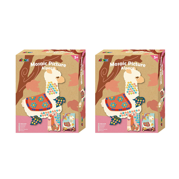 2PK Avenir Mosaic Picture Alpaca Creative Art/Craft Kids 3y+