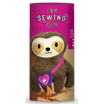 Avenir Sewing Soft Plush Doll Sloth Fun Activity 6y+