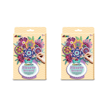2PK Avenir Scratch Flower Bouquet Kids/Toddler Activity 5y+
