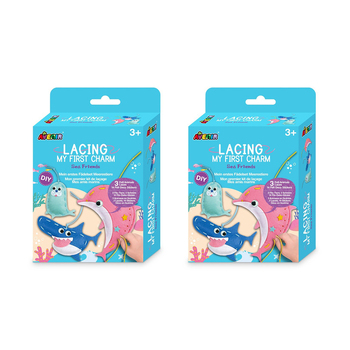 2PK Avenir Lacing My First Charm Sea Friends Kids Activity Kit 3y+