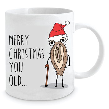Merry Christmas You Old 350ml Ceramic Coffee/Tea Mug Cup