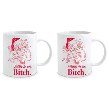 2PK Nothing For You B 350ml Ceramic Coffee/Tea Mug Cup