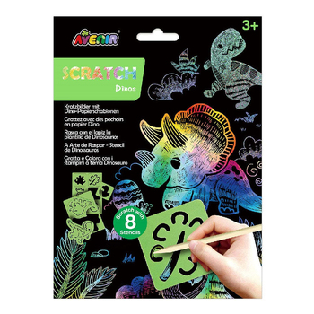 Avenir Scratch & Stencil Dinos Kids/Children Art 3y+