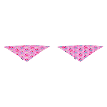 2PK Splosh Christmas Holly Cotton Dog Bandana 70x25cm Pink