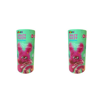 2PK Avenir Crazy Fuzzy Art & Craft Toys Bouncing Bunny - Pink 6y+