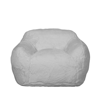 I Am Fake Cozy Chair Home Decor Faux Fur Large Grey