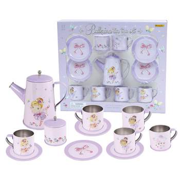 13pc Kaper Kidz Ballerina Kids/Childrens Tin Tea Mug Set 3y+