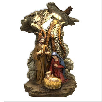 Nativity Scene With Led 22cm Novelty Figurine/Figure Decorative Statue