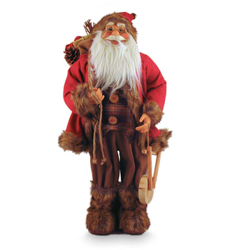 Traditional Santa With Drum 30cm Novelty Figurine/Figure Statue