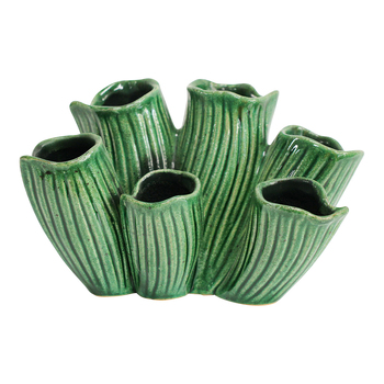 LVD Organic Ceramic 19cm Planter Flower Pot Decor - Green