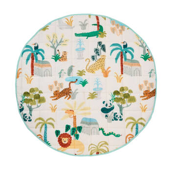 Linen House Kids 200GSM Creatures Great and Small Reversible Playmat Round 120cm