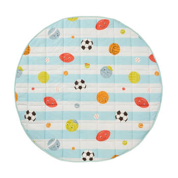 Linen House Kids 200GSM Have A Ball Reversible Play Mat Round Cotton 120cm