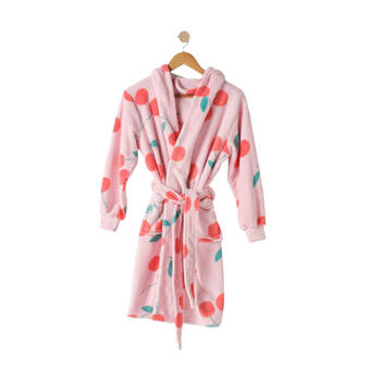Linen House Kids Plush Cherrylicious Bath Robe Dressing Gown