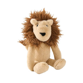 Linen House Kids Lenny Lion Novelty Cushion Soft Plush Toy Teddy