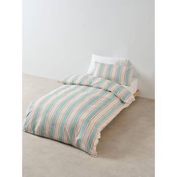 Linen House Kids Sailor Stripe Quilt Cover & Pillowcase Set Blue