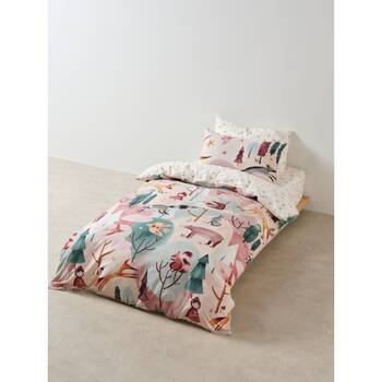 Linen House Kids Folk Woodland Quilt Cover & Pillowcase Set Cotton