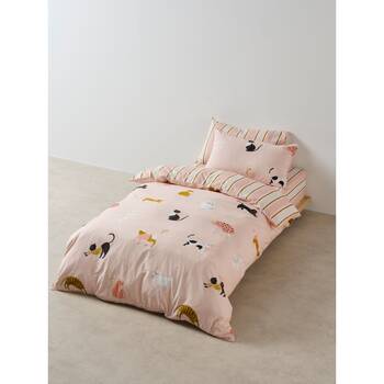 Linen House Kids Cats n Bows Quilt Cover & Pillowcase Set Cotton