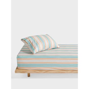 Linen House Kids 225TC Sailor Stripe Fitted Sheet Set Blue