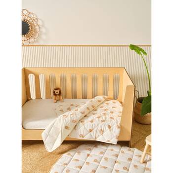 Linen House Kids Cat Nap Cot Coverlet Soft Quilted Cotton Nursery Bedding