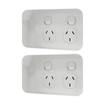 2PK Matchmaster Recessed 1 Gang Mounting Box Wall Outlet Power Cavity
